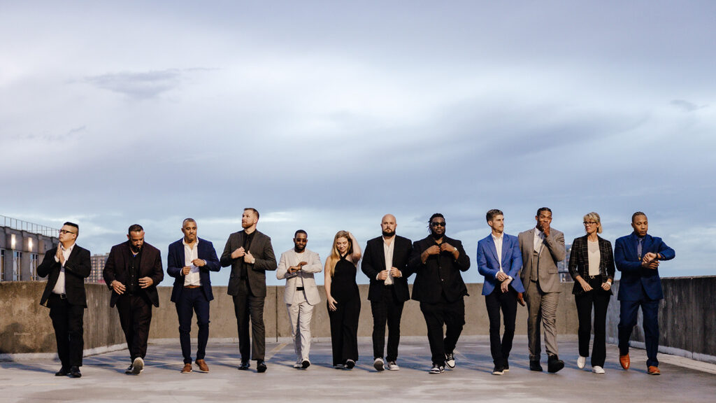 Graingertainment team on the roof top of a Tampa, Florida building