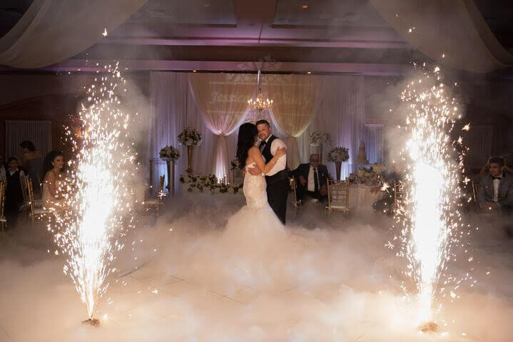 Cold Sparks at an Austin, Texas Wedding
